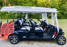 Six passenger Grab-a-Cart shuttle cart